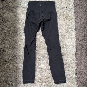 lululemon athletica Grey Striped Leggings